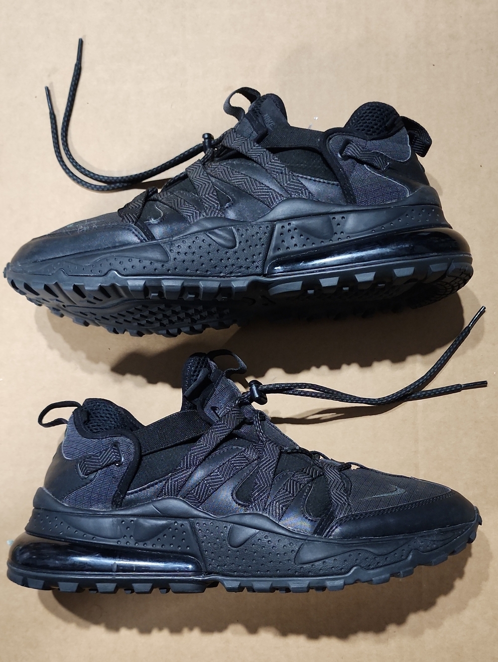 Nike Air Max 270 Bowfin Triple Black  Sneakers Sz 12